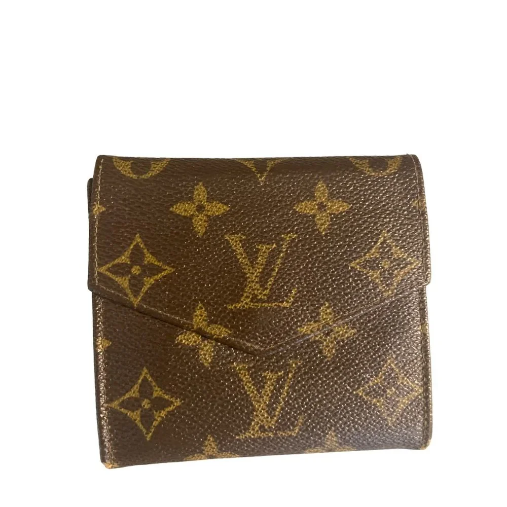 Authentic Louis Vuitton‎ Monogram Porte Monnaie Billets Wallet M61660 LV 4687G